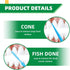 2280Pcs Double Head Plastic Toothpick Dental Floss Interdental Brush Teeth Stick for Oral Care and Cleaning