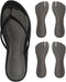 2 Pairs Pigskin Flip Flop Inserts, Anti-Slipping Cushion Insoles for Thong Pain Relief, Self Adhesive Arch Support