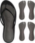 2 Pairs Pigskin Flip Flop Inserts, Anti-Slipping Cushion Insoles for Thong Pain Relief, Self Adhesive Arch Support