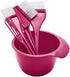 Premium Salon Hair Dye Kit, 5 Pack - Hair Coloring Brush and Bowl Set for DIY Hair Dyeing (Purplish Red)