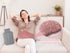 Kellegour 2pcs 2 Rubber Hot Water Bottle with Knitted Cover, Warm Water Heat Bottles for Menstrual Cramps, Pain Relief