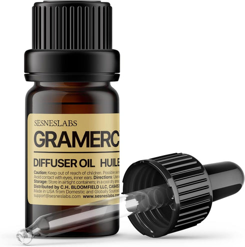 Gramercy Diffuser Oil - Boutique Hotel Collection, Essential Oils Blend of Goji, Tobacco, Amber, Cocoa, Vanilla, and