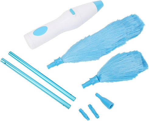 KIMISS Hand Duster for Cleaning, 180° Bendable Electric Feather Duster for Window Blinds and Furniture
