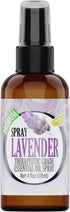 Healing Solutions Lavender Spray 4 oz – Aromatherapy Oil Spray with Water Infused Lavender Essential Oil