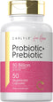 Carlyle Prebiotic & Probiotic for Her, 50 Capsules | 50 Billion Active Organisms Per Serving | Vegetarian Supplement