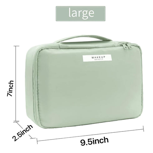 Travel Makeup Bag Cosmetic Bag Toiletry Bag for Women and Men (Green)