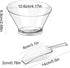 12 Pcs Plastic Clear Serving Bowls with Kitchen Plastic Scoops Salad Serving Bowls Popcorn Scoops Angled Candy Bowl for Salad Cooking Parties, 210 ml by Sawysine