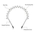 WILLBOND Hairband, 3 Pack Metal Headband for Unisex, Wavy Wired Zigzag Spring Sports Fashion Non Slip Hair Accessories