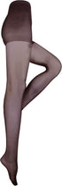 Truform Sheer Compression Pantyhose, Women's Shaping Tights, 8-15 mmHg, 20 Denier, Black, Queen