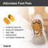 Tuli's Classic Heel Cups, Cushion Insert for Plantar Fasciitis, Shock Absorption, Yellow, 2 Pairs