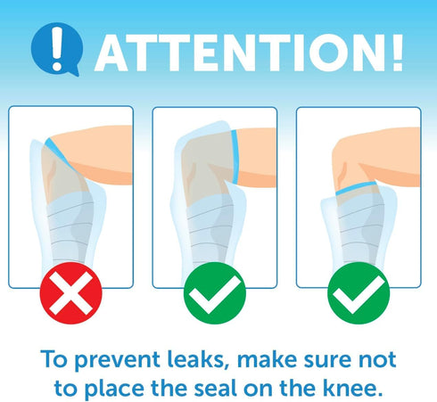100% Waterproof Cast Covers for Shower Leg - Reusable Adult 2pk Half Leg Cast Protectors - Knee, Ankle, Foot