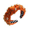 Women's Retro Knotted Hair Bands, Not Slippery Diamond Studded Headband, Solid Color Fabric Accessories