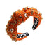 Women's Retro Knotted Hair Bands, Not Slippery Diamond Studded Headband, Solid Color Fabric Accessories
