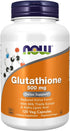 NOW Foods Glutathione 500 mg with Milk Thistle Extract & Alpha Lipoic Acid, 120 Veg Capsules for Antioxidant Support
