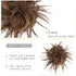 HMD Tousled Updo Messy Bun Hairpiece - Synthetic Hair Extensions with Elastic Rubber Band