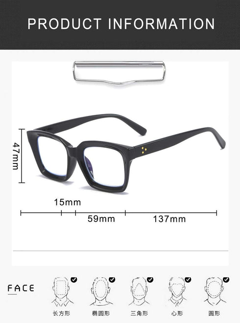REAVEE 2 Pack Oprah Style Oversized Reading Glasses | Blue Light Blocking for Women and Men | Stylish Retro Square