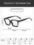 REAVEE 2 Pack Oprah Style Oversized Reading Glasses | Blue Light Blocking for Women and Men | Stylish Retro Square