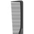 Professional 7 Inch Black Carbon Fiber Anti Static Comb for All Hair Types, Fine and Wide Tooth