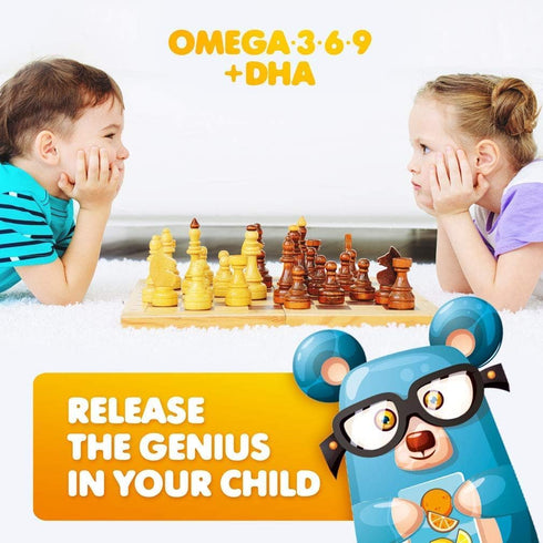 DR. MORITZ Omega 3 Kids Gummies (180 Count), Vegan DHA Gummies for Brain & Heart Health, Gluten-Free