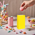 KEYYOOMY Mini Yellow Paper Bags, 24 CT Small Party Favor Goodie Bags, Paper Lunch Bag (3.5 X 2.4 X 7.1 In)