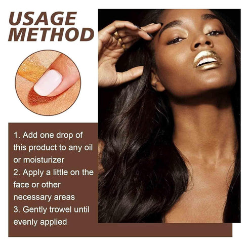 Fake Tan Peptide Serums - Bronzing Drops for Skin Care, Anti-Pollution Sunshine Drops, Self Tanner Drops (1pc)