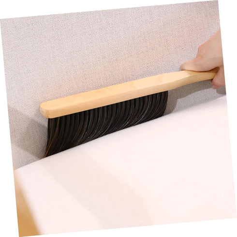 Hand Broom Brush, 3pcs Hand Broom with Wood Handle, Soft Whisk Broom for Cleaning Counter Furniture Carpet