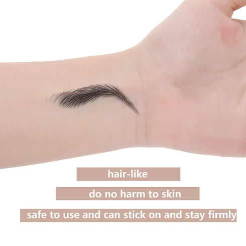Maitys 12 Sheets 4D Hair Like Waterproof Eyebrow Tattoos, 108 Pairs Temporary Transfer Brows Decal for Women