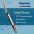Soladey3 TiO2 4 Ionic Toothbrush, Solar Panels and Semiconductor, Row Ultra Fine Orange, You can Brush Without