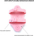 Glove Massager, Palm Shaped Hand Massage Manual with 360-degree Roller Ball, Pink