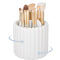 Anyoifax 360 Rotating Makeup Brush Holder, 7 Slots Removable Cosmetic Storage for Vanity, White