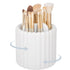 Anyoifax 360 Rotating Makeup Brush Holder, 7 Slots Removable Cosmetic Storage for Vanity, White