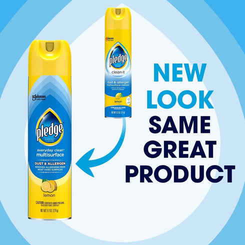 Pledge Everyday Clean Multi Surface Cleaner, 9.7 oz, Lemon, Pack of 1
