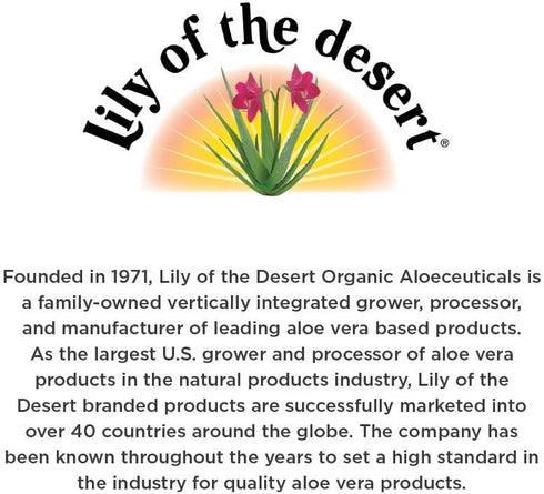 Lily Of The Desert Aloe Vera Juice Drink, Inner Fillet, Vegan Dietary & Immune Support, Gluten Free Liquid Digestive