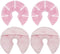 Hot/Cold Breast Gel Bead Ice Packs, Relief for Breastfeeding, Nursing Pain, 2 Pack (Pink)
