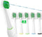 Replacement Toothbrush Heads for Water Pik Sonic Fusion, 5 Count with Covers for SF-01 / SF-02 / SF-03 / SF-04 (White)