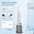 JNGOODS Cordless Water Dental Flosser, 300ml Rechargeable Oral Irrigator for Teeth, IPX7 Waterproof, 4 Modes, 4 Jet