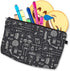 Deanfun Small Waterproof Makeup Case, Cute Cosmetic Bag for Women, Happy Halloween D5-52254
