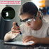 Magnifying Glass with LED Light - USB Rechargeable Head Magnifier Glasses for Crafts, 3 Replacement Lenses