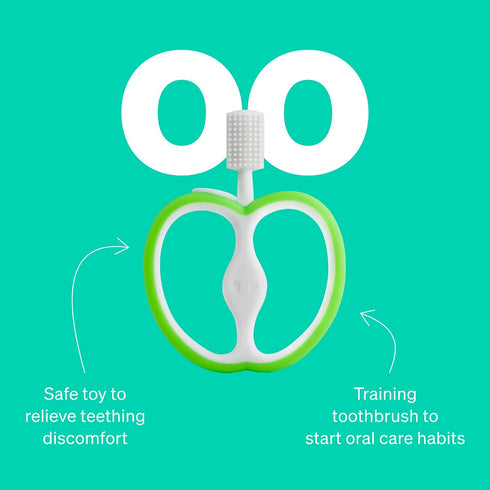 Training Baby Toothbrush, Silicone Baby Teething Toys for 4-12 Months, Infant Teether for Teething Relief
