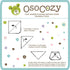 OsoCozy (1 Dozen) 27.5 30.5 Inches, 100% Bleached Birdseye Flat Cloth Diapers - x One-Layer Flat Cloth Baby Nappies