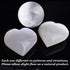 AMOYSTONE Selenite Crystal Hearts of Palm, 2PCS Worry Stone Crystal and Healing Stones for Home Decoration