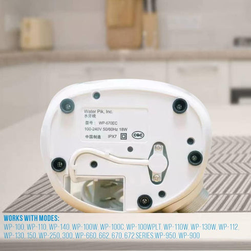 Replacement Handle Hose Parts for Waterpik, Compatible with WP-100 WP-300 WP-660 WP-662 WP-670 WP-672 WP-900 Oral