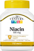 21st Century Niacin Tablets, 100 mg, 110 Count for Health