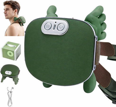 IOUGDSEC Neck and Shoulder Massager, Professional Shiatsu Neck Massager, Portable Deep Tissue 4D