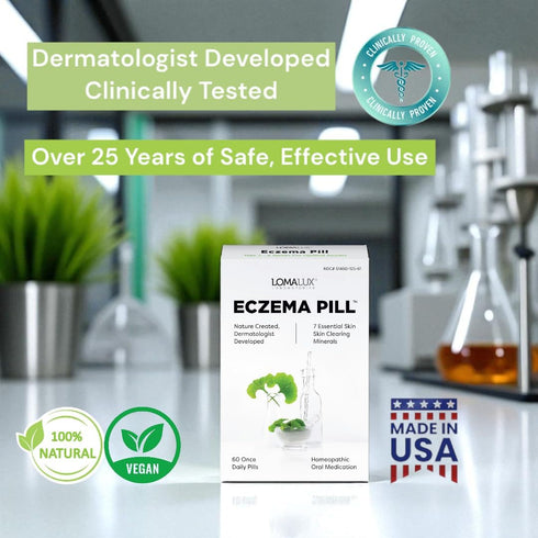 Eczema Pill – Natural Treatment for Eczema, Dermatologist Developed, 7 All Natural Minerals
