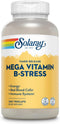 SOLARAY Mega Vitamin B-Stress, Timed Release Vitamin B Complex with B12, Stress & Energy Support, 240 CT