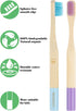 Bamboo Kids Toothbrushes (6 Pack) - Soft Bristle, Organic, Compostable, BPA Free, Eco-Friendly Wooden Toothbrush