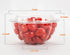 GOLDEN APPLE, 32oz-10sets, Disposable Plastic Serving Rose Bowls with Lids, Large Clear Plastic Disposable Salad Containers with Lids