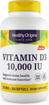 Healthy Origins Vitamin D3 10,000 IU, 360 Softgels, High Potency, Bone & Immune Support, Non-GMO, Gluten Free