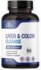 Liver Detox & Colon Cleanse - Premium 2X Stronger Cleanse for Liver Repair & Colon Detox - Vegan 90 Capsules for Men &
